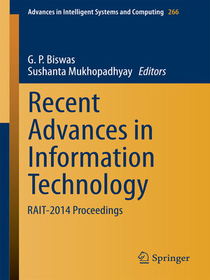 cover image of Recent Advances in Information Technology